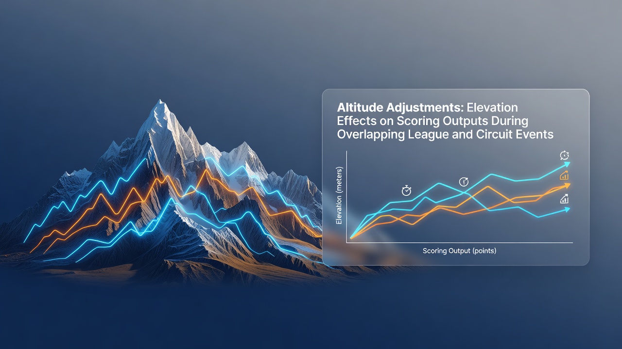 Athletes competing at high elevation venues showing performance variations in multi-sport overlapping events