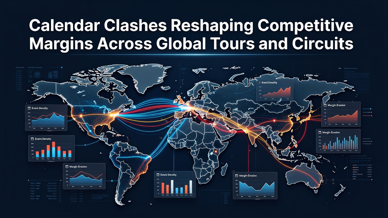 Athletes and teams navigating overlapping event schedules on global sports calendars