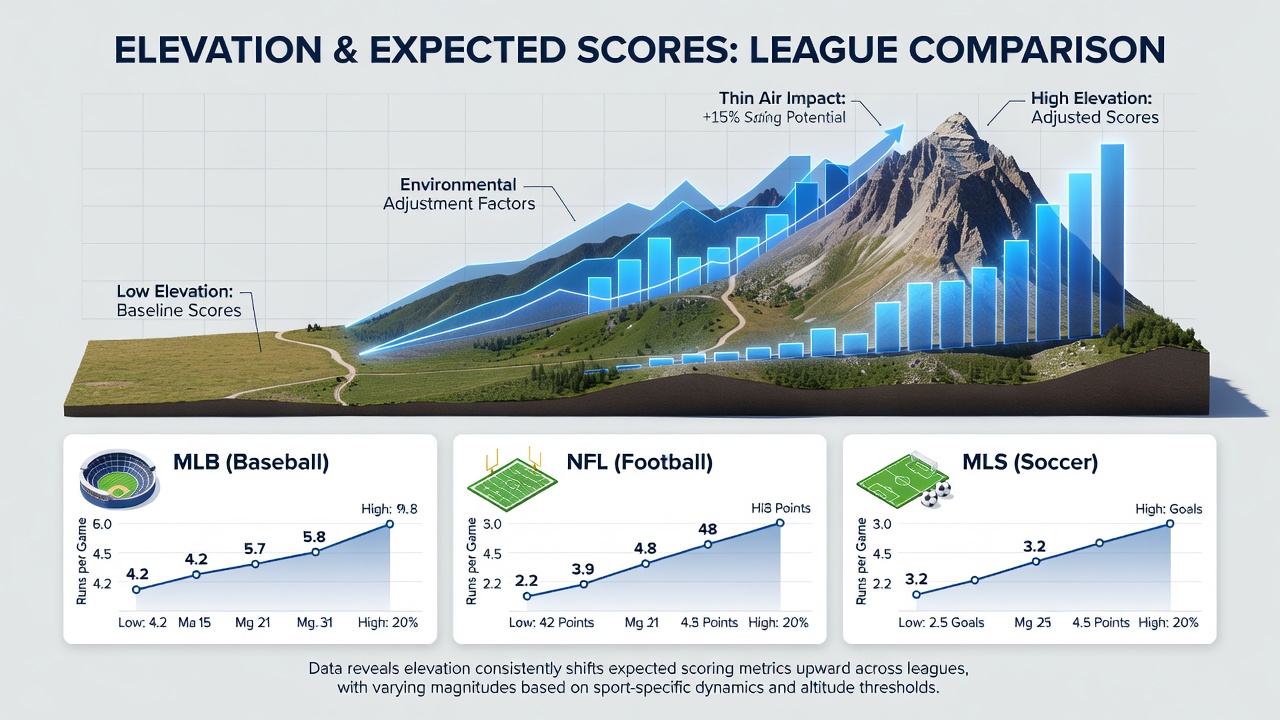 Athletes competing at elevated outdoor stadium with visible environmental factors affecting performance