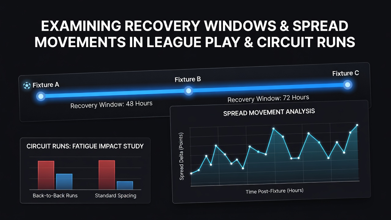 Analysis of recovery intervals between consecutive matches and their effects on betting spreads across leagues and tours