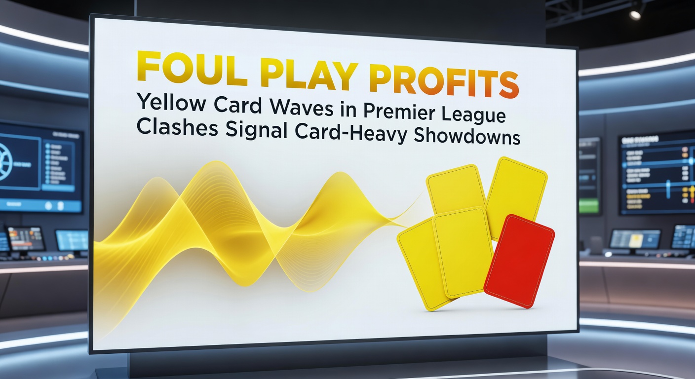 Players surrounding the referee in a heated Premier League exchange, yellow cards flying amid rising tensions