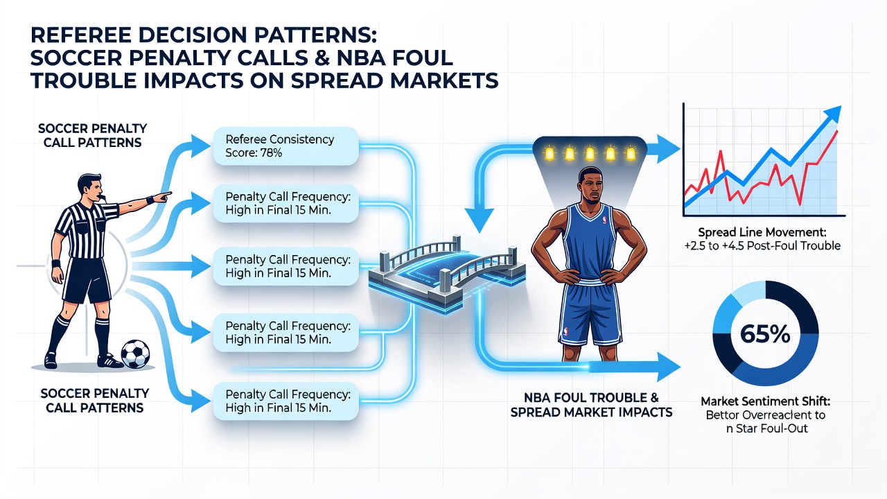Data visualization of foul trouble and penalty impacts on spread markets