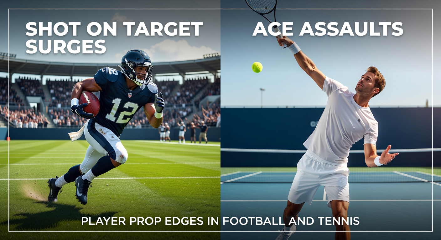 A football player unleashes a powerful shot on target during a tense Premier League match, highlighting surge patterns in player props