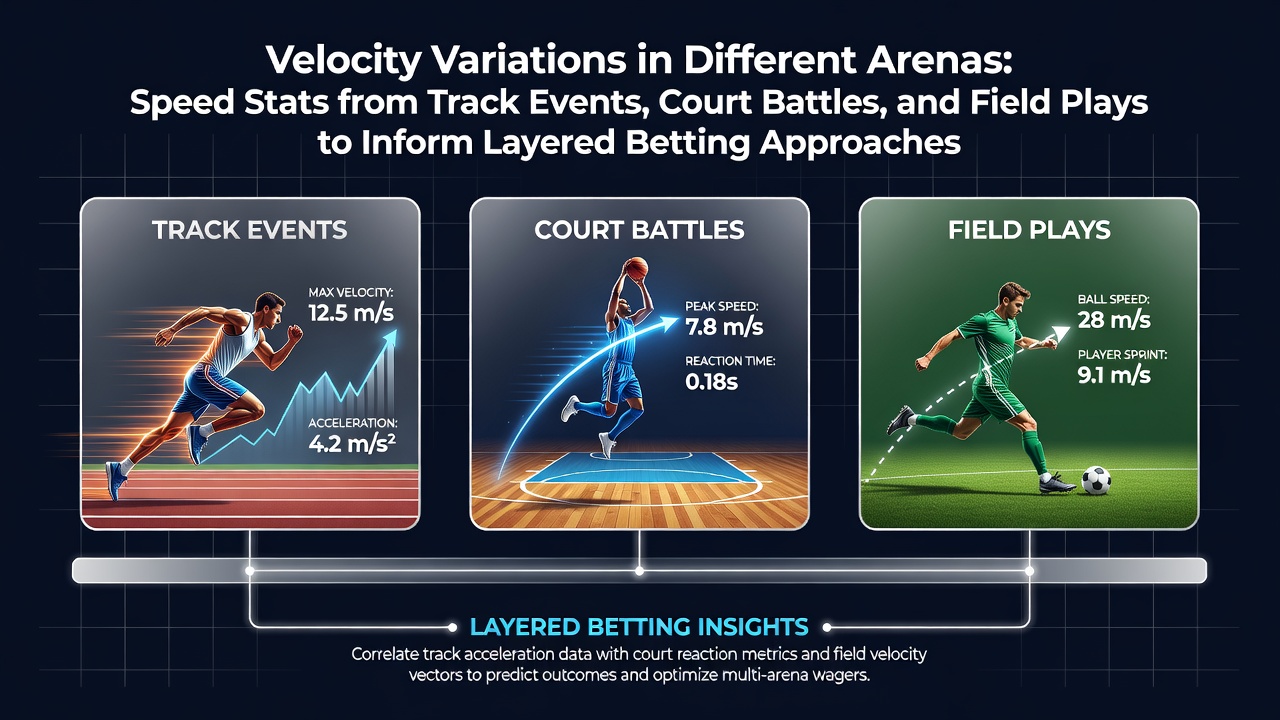 Athletes demonstrating velocity differences across track, court, and field sports environments